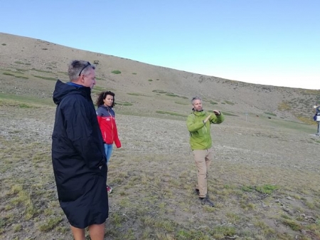 Técnicos de la FIS, FADI y Cetursa inspeccionan la pista de SBX (CETURSA) 