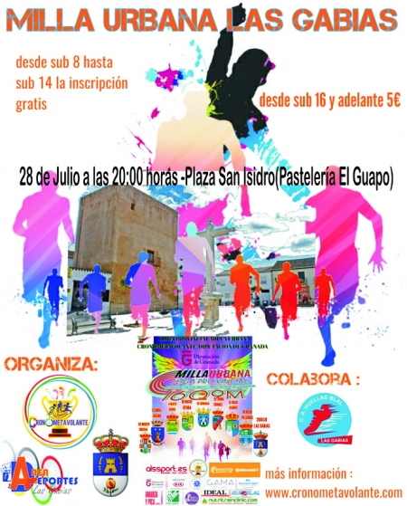 Cartel de la IV Milla Urbana de Las Gabias 