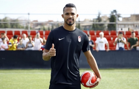 Yangel Herrera en la Ciudad Deportiva del Granada CF (Foto: GCF)