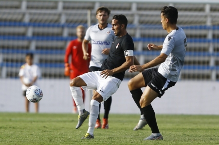 Ángel Montoro en el primer partido de pretemporada ante el Reading (Foto: GCF)