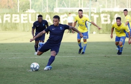 Darwin Machís abrió esta tarde el marcador de penalti (Foto: GCF)