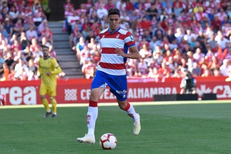 José Antonio Martínez con la elástica rojiblanca la pasada temporada (Foto: GCF)