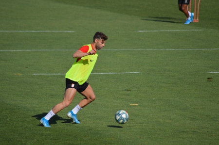 Rodri, en su último entrenamiento como rojiblanco (GRJ) Rodri, en su último entrenamiento como rojiblanco (GRJ)