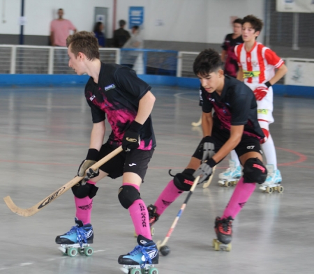 Germán y Manu , jugadores del Patín Cájar