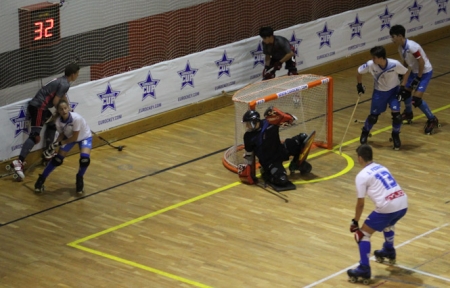 El equipo cajareño se hizo fuerte en defensa ante el Benfica (PATÍN CÁJAR) 