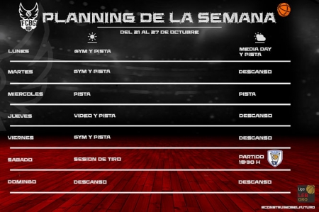 Planning Semanal del Covirán Granada (FUNDACIÓN CB GRANADA) 