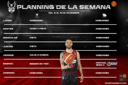 Planning semanal del Covirán Granada (FCBG)