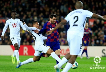 Messi desniveló el marcador a favor del FC Barcelona ( LA LIGA)