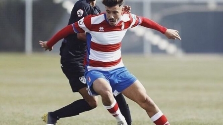 Viedma durante un encuentro con el Recreativo (GRANADA CF)