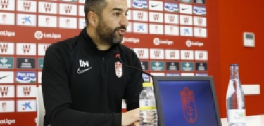 Diego Martínez, en rueda de prensa (P.VILLOSLADA GCF) Diego Martínez, en rueda de prensa (P.VILLOSLADA GCF)