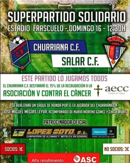 El encuentro entre Churriana y Salar será solidario (CHURRIANA CF) 