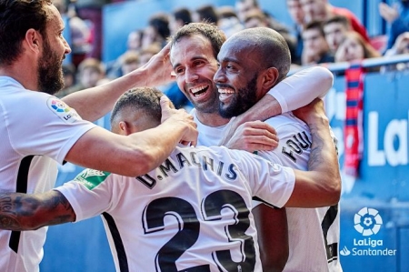 Foulquier celebra el gol ante Osasuna (GRANADA CF) Foulquier celebra el gol ante Osasuna (GRANADA CF)
