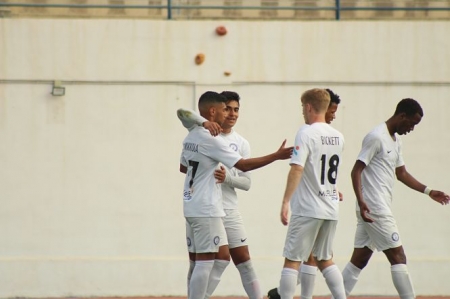 El Almuñécar City celebra su gol ante el Salar (CD ALMUÑECAR CITY) 