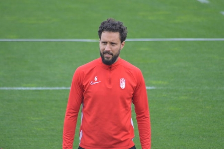 Germán durante el entrenamiento de hoy (GRJ)
