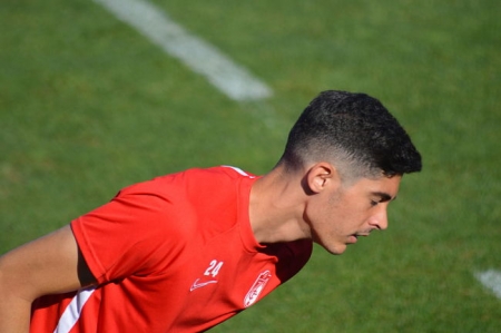 Carlos Fernández durante un entrenamiento (GRJ)