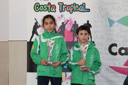 Campeón y subcampeona en categoria Sub 10 (DEELGACIÓN GRANADINA DE AJEDREZ)