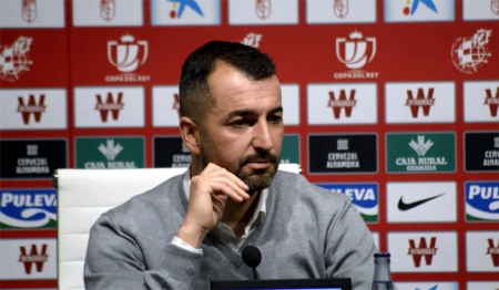 Diego Martínez en un momento de la rueda de prensa (GRJ)