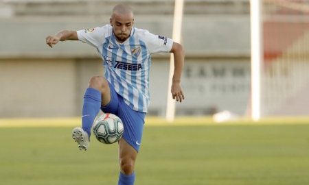 Ismael Casas en un partido con el conjunto malaguista (MÁLAGA CF) Ismael Casas en un partido con el conjunto malaguista (MÁLAGA CF)