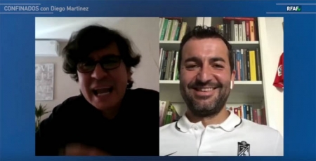 Diego Martínez durante su intervención en `Confinados` de la RFAF