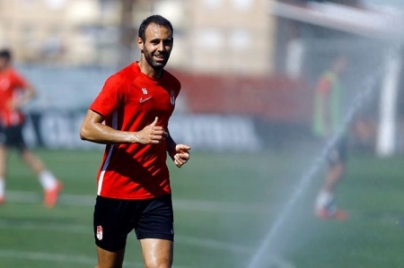Víctor Díaz en un entrenamiento (LALIGA)