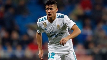Óscar Rodríguez defendiendo la camiseta del Real Madrid Óscar Rodríguez defendiendo la camiseta del Real Madrid