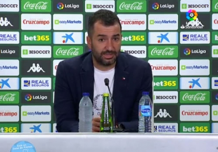 Diego Martínez, en un momento de la rueda de prensa (LALIGA)