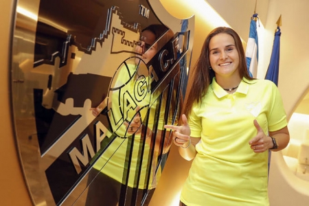 Andrea Romero tras firmar por el Málaga CF (MÁLAGA CF) 