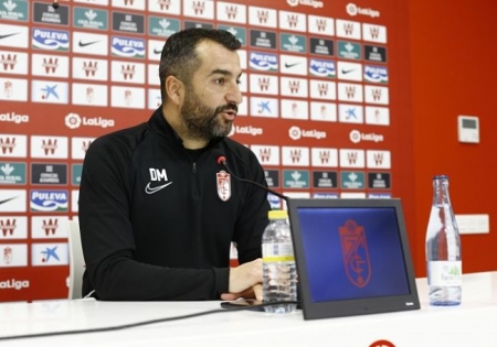 Diego Martínez, en rueda de prensa (P. VILLOSLADA / GCF)