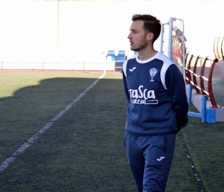 Ismael Bailón durante un partido de esta temporada (J. PALMA / ARCHIVO) 
