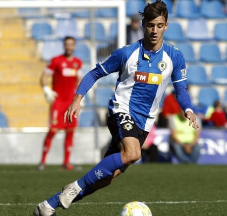 Pedro Torres, durante un partido con el Hércules (AS)