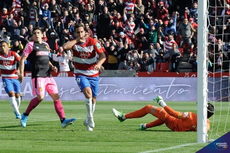 Montoro celebra el gol que consiguió ante el Mallorca en Los Cármenes (GRJ) Montoro celebra el gol que consiguió ante el Mallorca en Los Cármenes (GRJ)