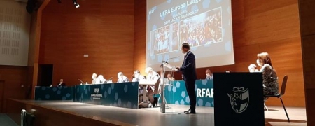 Pablo Lozano durante la asamblea de la RFAF (RFAF) 