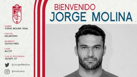 Jorge Molina aportará experiencia y goles (GCF) Jorge Molina aportará experiencia y goles (GCF)