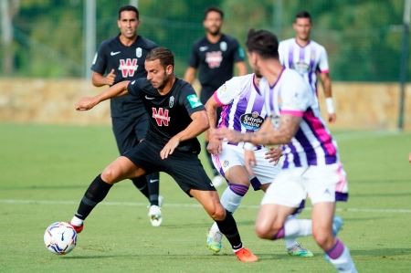 Roberto Soldado, durante el anterior amistoso ante el Valladolid (GCF)
