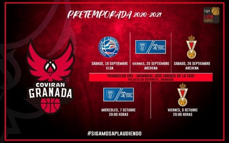 Calendario de pretemporada del Covirán Granada (FUNDACIÓN CB GRANADA)