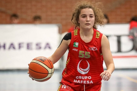 Andrea Alcantara durante un partido con Hafesa Granada (CORDOPOLIS) 