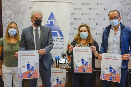 Presentación de la marcha solidaria de ASPACE (JAVIER ALGARRA / AYUNTAMIENTO)