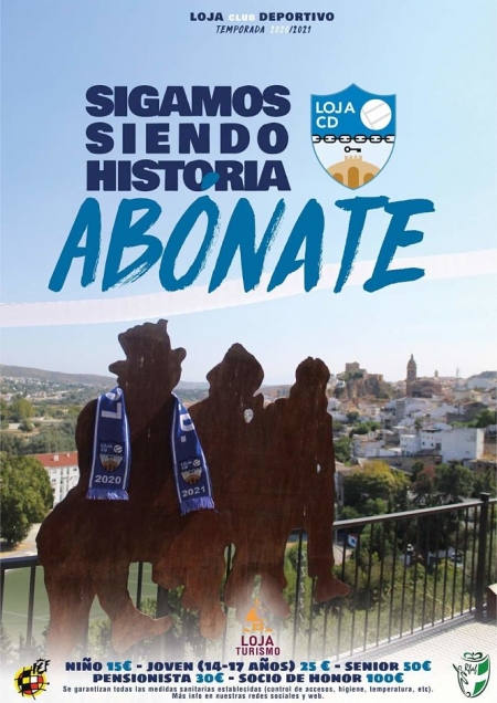 Cartel de la campaña de abonados del Loja