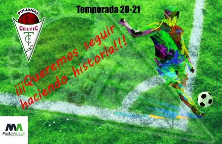 Cartel de la campaña de abonados del club pulianero (CÉLTIC CF)