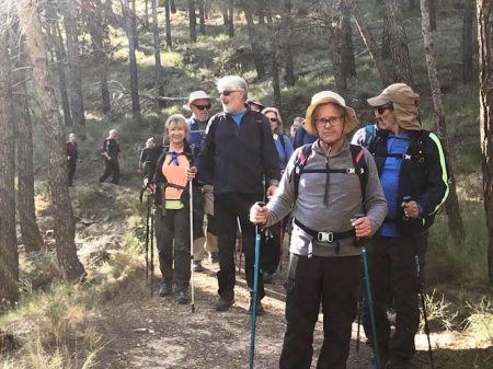 Senderistas sexitanos durante una ruta (AYTO. ALMUÑECAR) 