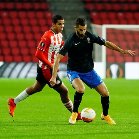 Gonalons no pudo acabar el partido por lesión (GRANADA CF) 