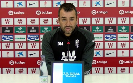 Diego Martínez se encuentra de lleno pensando en el partido de mañana frente al Getafe (GCF)