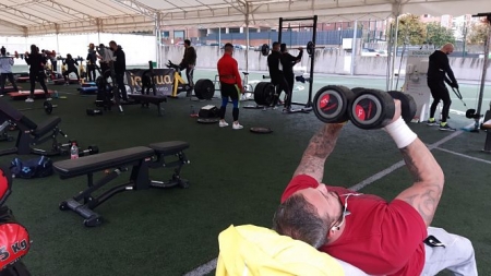 Actividad física en el gimnasio Inacua Antonio Prieto (AYUNTAMIENTO) 