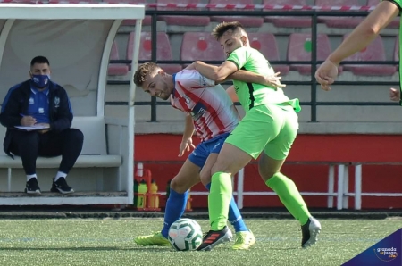 Javi Prieto, durante un partido con el Arenas en la presente temporada (JOSÉ M. BALDOMERO)