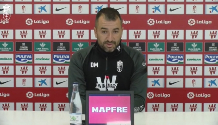 Diego Martínez, durante la rueda de prensa previa al encuentro frente al Celta (GCF TV) Diego Martínez, durante la rueda de prensa previa al encuentro frente al Celta (GCF TV)