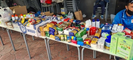 Imagen de los alimentos recogidos (AYTO. VEGAS DEL GENIL) 