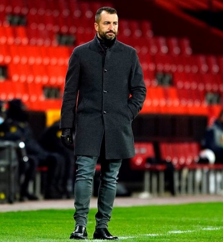 Diego Martínez, durante el duelo europeo frente al PSV el pasado jueves (PEPE VILLOSLADA / GCF) Diego Martínez, durante el duelo europeo frente al PSV el pasado jueves (PEPE VILLOSLADA / GCF)