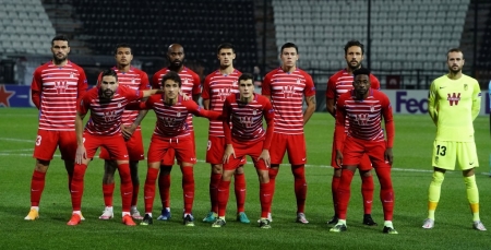 Once titular del Granada CF en el `Toumba Stadium´ (PEPE VILLOSLADA / GCF)