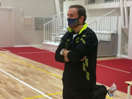 El entrenador del BM Maracena, Javier Elvira (BM MARACENA)