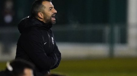 Diego Martínez se mostró ilusionado de cara al derbi andaluz de mañana contra el Betis (GCF)